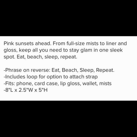 Victoria’s Secret Graphic Tease Cosmetic Bag - Picture 4 of 5